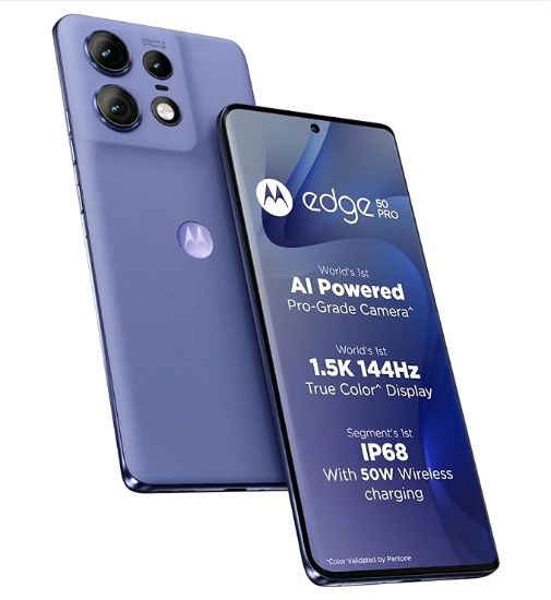 మోటరోలా ఎడ్జ్ 50 ప్రో 5G (లక్సీ లావెండర్, 256 GB) (12 GB RAM) యొక్క చిత్రం