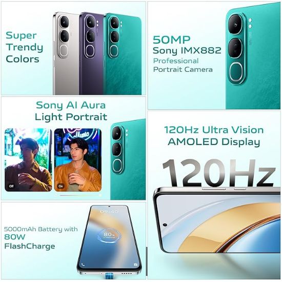 వివో Y300 5G (ఎమరాల్డ్ గ్రీన్, 256 GB) (8 GB RAM) యొక్క చిత్రం