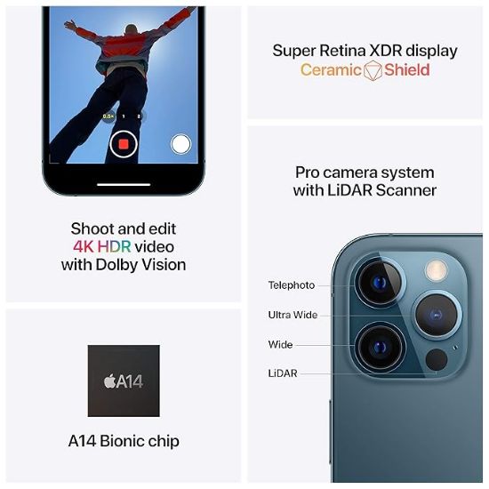 Apple iPhone 12 Pro Max (Pacific Blue-128GB) యొక్క చిత్రం