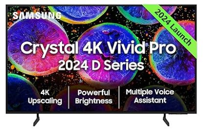 Samsung 108 cm (43 అంగుళాలు) D సిరీస్ బ్రైటర్ క్రిస్టల్ 4K వివిడ్ ప్రో అల్ట్రా HD స్మార్ట్ LED TV UA43DUE77AKLXL (నలుపు) యొక్క చిత్రం