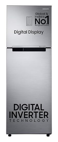 Samsung 256L 3 స్టార్ డిజిటల్ ఇన్వర్టర్ ఫ్రాస్ట్-ఫ్రీ డబుల్ డోర్ రిఫ్రిజిరేటర్ ఉపకరణం (RT30C3433S9/HL, రిఫైన్డ్ ఐనాక్స్) యొక్క చిత్రం