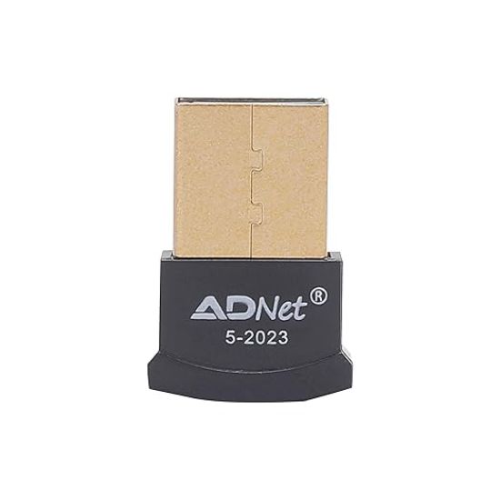 కంప్యూటర్ PC ల్యాప్‌టాప్ కోసం ADNET USB బ్లూటూత్ 5.0 అడాప్టర్ ట్రాన్స్‌మిటర్ బ్లూటూత్ రిసీవర్ ఆడియో V5.0 బ్లూటూత్ డాంగిల్ వైర్‌లెస్ USB అడాప్టర్ యొక్క చిత్రం