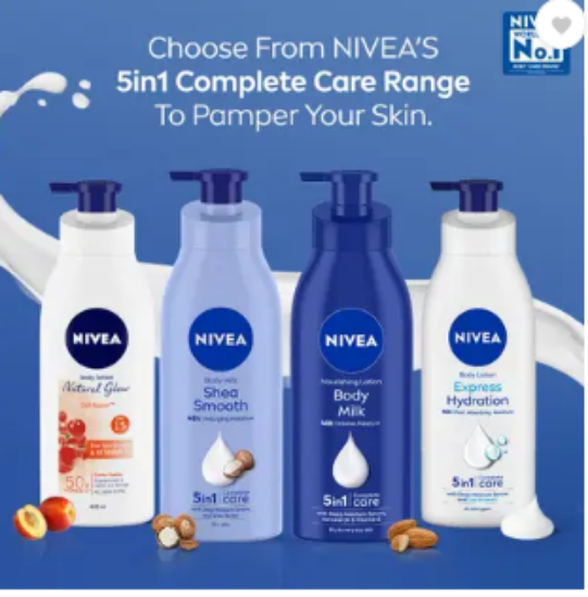 NIVEA ఎక్స్‌ప్రెస్ హైడ్రేషన్ బాడీ లోషన్ (200 మి.లీ) యొక్క చిత్రం