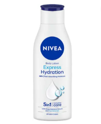 NIVEA ఎక్స్‌ప్రెస్ హైడ్రేషన్ బాడీ లోషన్ (200 మి.లీ) యొక్క చిత్రం