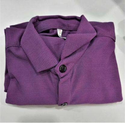 రెగ్యులర్ ఫిట్ సాలిడ్ బటన్ డౌన్ కాలర్ క్యాజువల్ షర్ట్ యొక్క చిత్రం