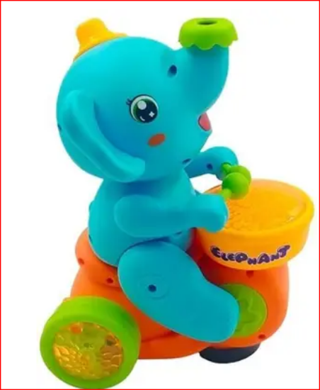 Toyboi Elephant Musician Toy for Kids with Music and Flashing Light (Multicolor) యొక్క చిత్రం
