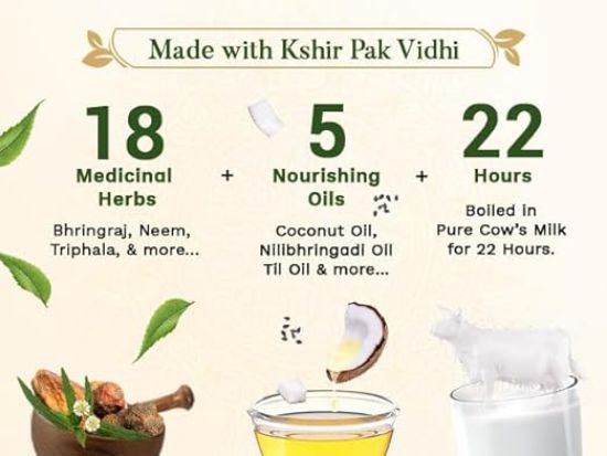 కేష్ కింగ్ ఆయుర్వేద హెయిర్ ఆయిల్|జుట్టు పెరుగుదల నూనె| జుట్టు రాలడాన్ని తగ్గిస్తుంది | 21 సహజ పదార్థాలు | భ్రింగ్‌రాజ, ఆమ్లా మరియు బ్రాహ్మితో కొత్త జుట్టు పెరుగుతుంది | 450 మి.లీ. యొక్క చిత్రం