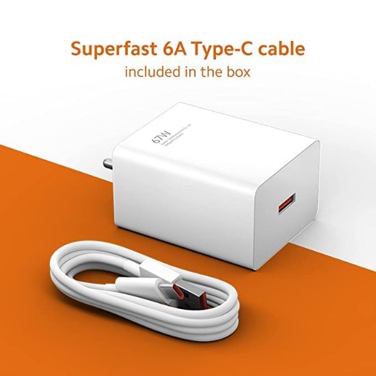Xiaomi Redmi Mi 11 Ultra / 11 Redmi ఛార్జర్ కోసం ఒరిజినల్ 67w వాట్ సోనిక్ ఛార్జర్|సూపర్‌ఫాస్ట్ 6A టైప్ C కేబుల్ చేర్చబడింది| ల్యాప్‌టాప్‌లు, టాబ్లెట్‌లు & మొబైల్ ఛార్జర్| యొక్క చిత్రం