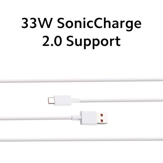Mi Xiaomi 33W ఫాస్ట్ ఛార్జింగ్ కేబుల్ USB C క్విక్ ఛార్జ్ 4.0 సోనిక్‌ఛార్జ్ కార్డ్ Mi, Redmi, iPhone 15 Pro Samsung Galaxy Android ఫోన్ ల్యాప్‌టాప్ PD ఛార్జర్ కేబుల్ (తెలుపు)తో అనుకూలమైనది యొక్క చిత్రం
