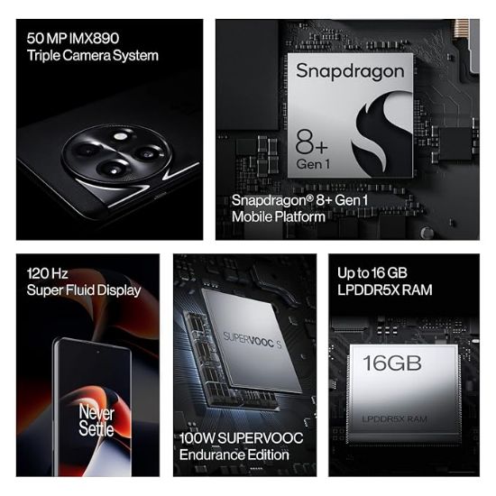 OnePlus 11R 5G (గెలాక్టిక్ సిల్వర్, 16GB RAM, 256GB నిల్వ) యొక్క చిత్రం