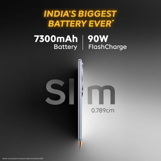 iQOO Z10 5G (సిల్వర్, 8GB RAM, 128GB స్ట్రాజ్) | భారతదేశపు అతిపెద్ద 7300 mAh బ్యాటరీ | Snapdragon 7s Gen 3 ప్రాసెసర్ | సెగ్మెంట్‌లో ప్రకాశవంతమైన క్వాడ్ కర్వ్డ్ AMOLED డిస్‌ప్లే యొక్క చిత్రం