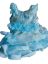 Barbet Sequence Embroidered Net Flaired Sleeve Less Baby Girl Frock (Aqua Blue, 1-2Y) యొక్క చిత్రం