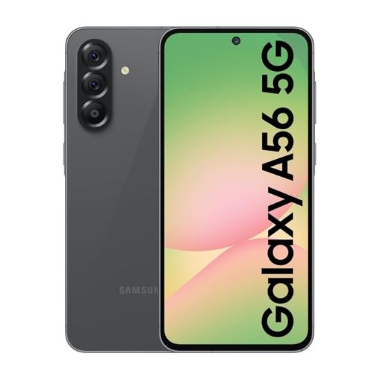 Samsung Galaxy A56 5G (అద్భుతం గ్రాఫైట్, 12GB, 256GB) | అద్భుతమైన తెలివితేటలు: సర్కిల్ టు సెర్చ్, ఇంటెలిజెంట్ ఎడిటింగ్ | అద్భుతమైన 6 OS & 6 సంవత్సరాల భద్రతా నవీకరణలు | IP67 యొక్క చిత్రం