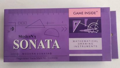 "ఆధునిక సొనాటా గణిత డ్రాయింగ్ పరికరాలు" జ్యామితి పెట్టె యొక్క చిత్రం