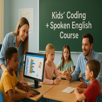 పిల్లల కోడింగ్+స్పోకెన్ ఇంగ్లీష్ కోర్సు యొక్క చిత్రం