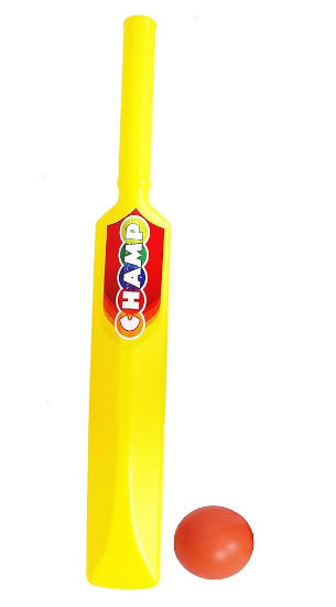 పిల్లల ప్లాస్టిక్ క్రికెట్ బ్యాట్ మరియు బాల్ సెట్ – అబ్బాయిలు మరియు అమ్మాయిల కోసం తేలికైన అవుట్‌డోర్ & ఇండోర్ ప్లే టాయ్ | 3+ సంవత్సరాల వయస్సు గల పిల్లల కోసం సరదా స్పోర్ట్స్ గేమ్ | బిగినర్స్ & గిఫ్టింగ్ కోసం మన్నికైన క్రికెట్ కిట్ యొక్క చిత్రం