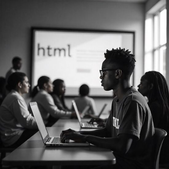 HTML (హైపర్‌టెక్స్ట్ మార్కప్ లాంగ్వేజ్) యొక్క చిత్రం