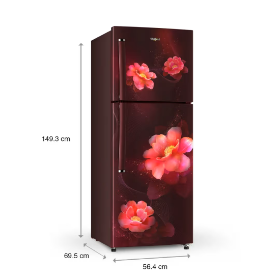 వర్ల్‌పూల్ నియోఫ్రెష్ 235L 2 స్టార్ ఫ్రాస్ట్ ఫ్రీ డబుల్-డోర్ రిఫ్రిజిరేటర్ విత్ హ్యాండిల్ మోడల్ యొక్క చిత్రం