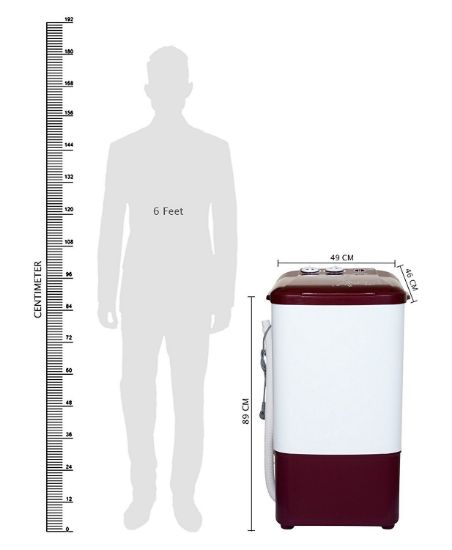ఒనిడా 6.5 కిలోల టాప్ లోడ్ వాషర్ మాత్రమే (లిలిపుట్, లావా రెడ్) యొక్క చిత్రం