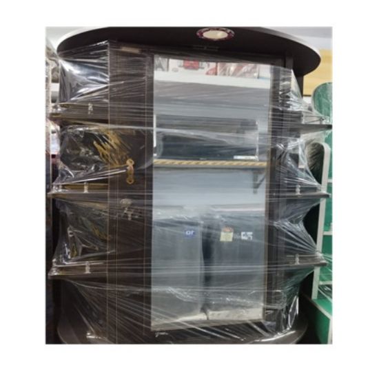 స్టైలిష్ 2.5 అడుగుల మోడరన్ సింగిల్-డోర్ వార్డ్‌రోబ్, పూర్తి-పొడవు అద్దం, టెక్చర్డ్ ఫినిషింగ్, డిజైనర్ యాక్సెంట్‌లు & అంతర్నిర్మిత అల్మారాలతో, బెడ్‌రూమ్ & లివింగ్ రూమ్‌కి అనువైనది యొక్క చిత్రం