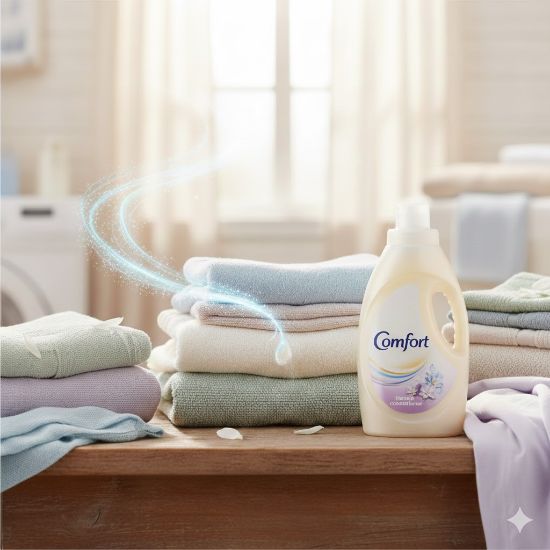 కాంఫర్ట్ ఫాబ్రిక్ సాఫ్ట్‌నర్  మోర్నింగ్ ఫ్రెష్  (12 Packs) యొక్క చిత్రం