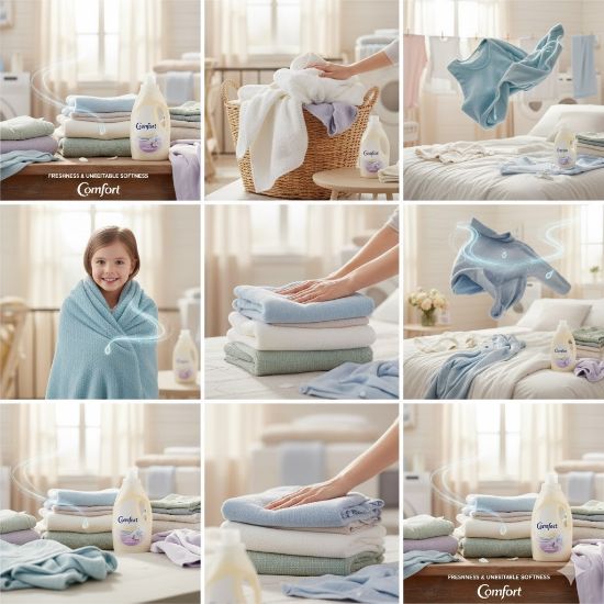 కాంఫర్ట్ ఫాబ్రిక్ సాఫ్ట్‌నర్  మోర్నింగ్ ఫ్రెష్  (10 Packs) యొక్క చిత్రం